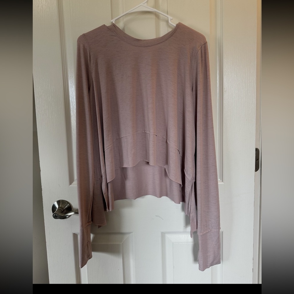 Free people  Dusty Pink Long Sleeve Top